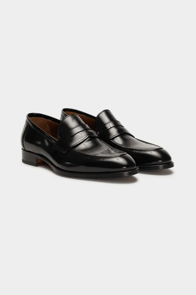 124 x Godwin Charli Loafer - Black High Shine Italian Nappa Leather