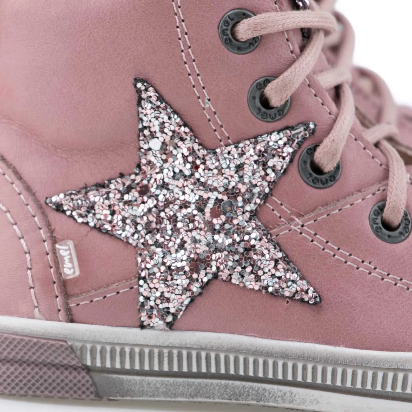 (2250-9) Emel shoes pink star glitter