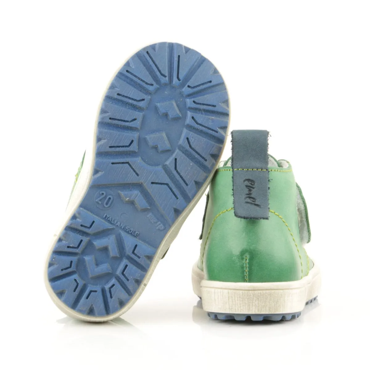 (2470-20 / 2489-20) Green Velcro Trainers