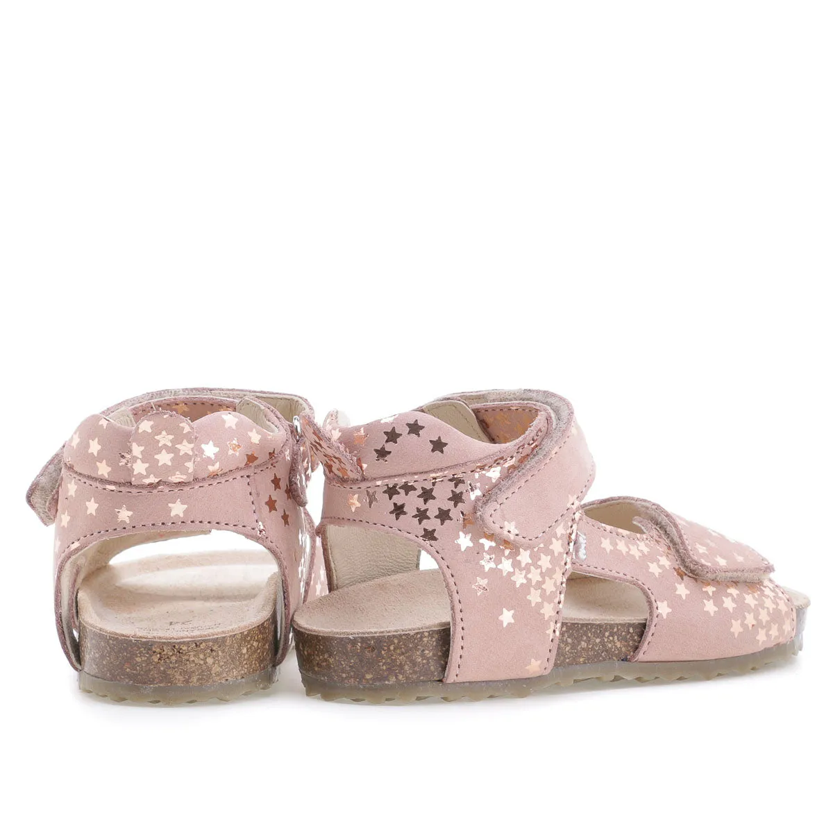 (2508-24/2509-24) Emel pink stars velcro sandals