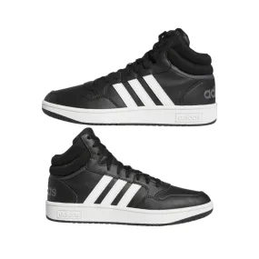 Adidas Hoops 3.0 Mid GW3020 black-white adult high-top sneakers shoe