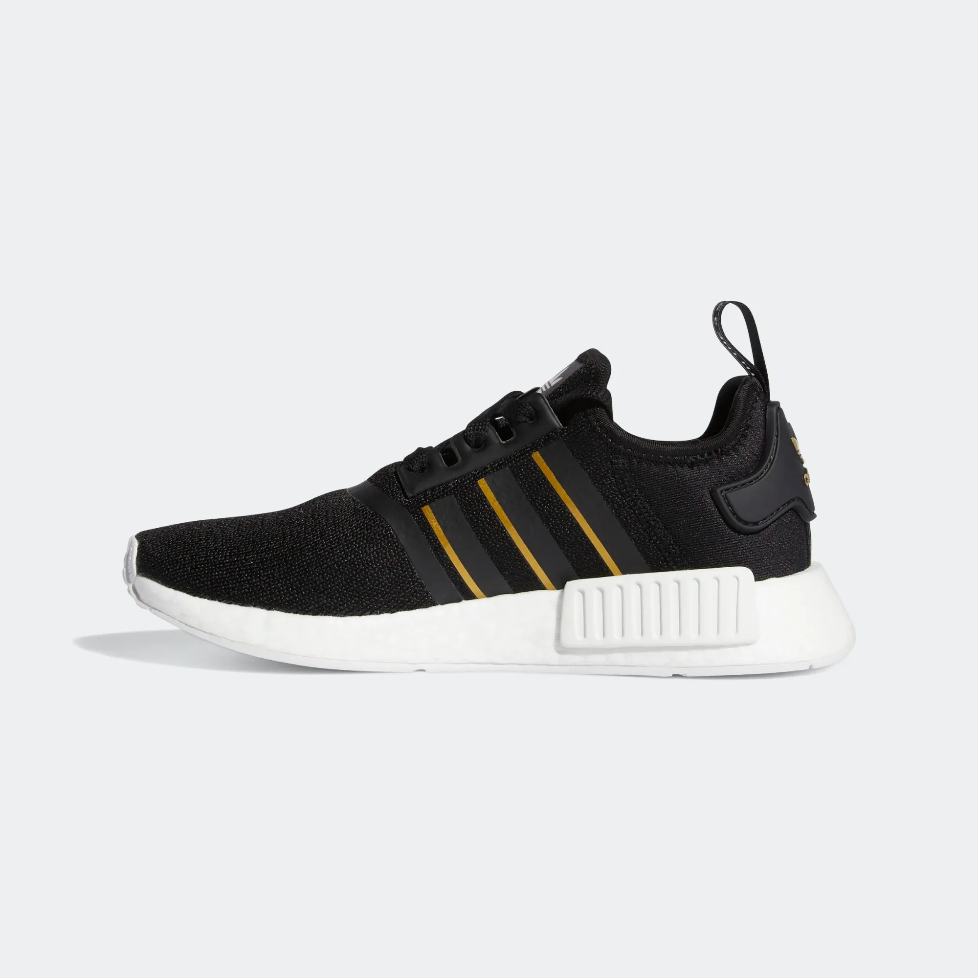 Adidas Women's NMD R1 Shoes - Core Back / Gold Metallic / Crystal White