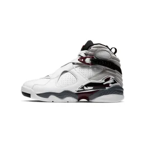 Air Jordan 8 Womens Retro 'White Burgundy' Shoes