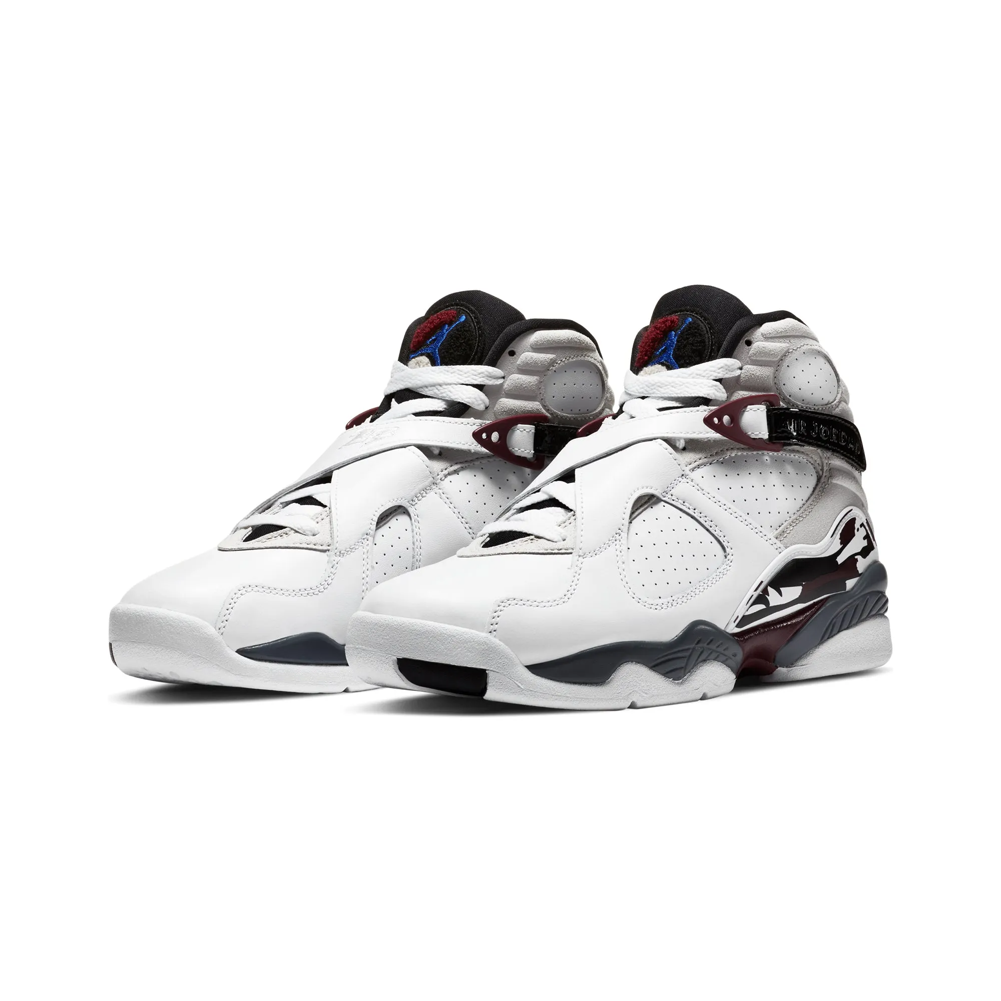 Air Jordan 8 Womens Retro 'White Burgundy' Shoes