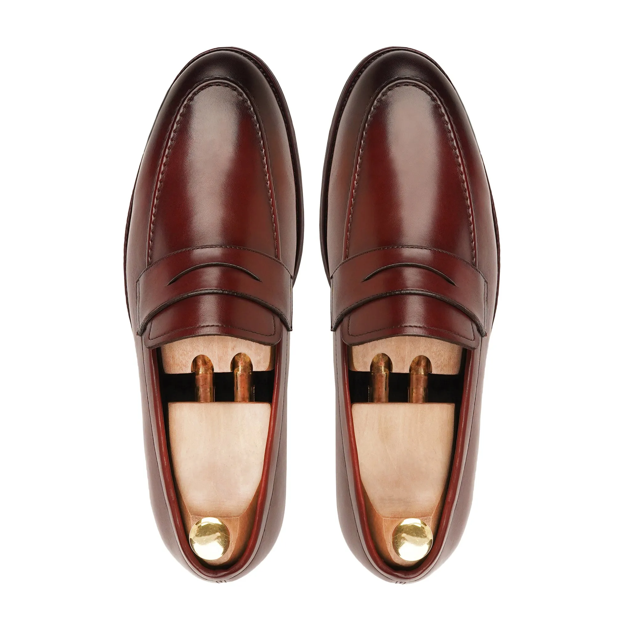 Alton - Men's Oxblood Calf Leather Loafer