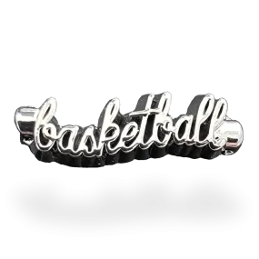 Basketball Text Charm