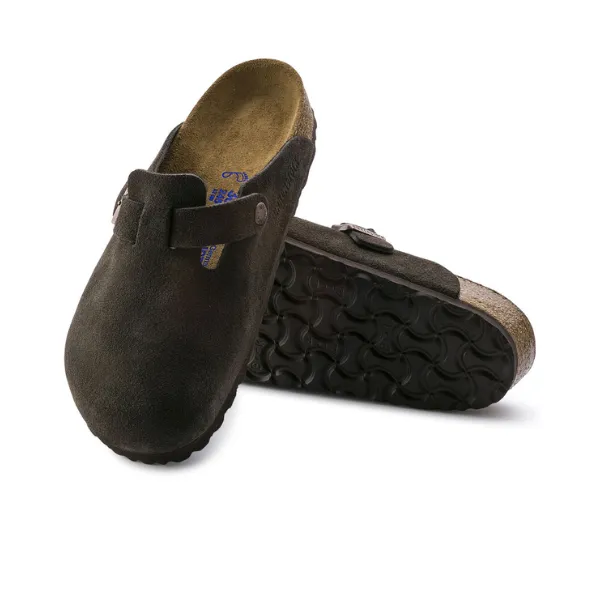 Birkenstock Men's Boston Soft Footbed Mocha