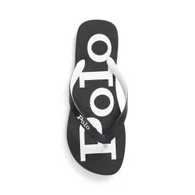 Bolt Flip Flops/Thongs - Black & White