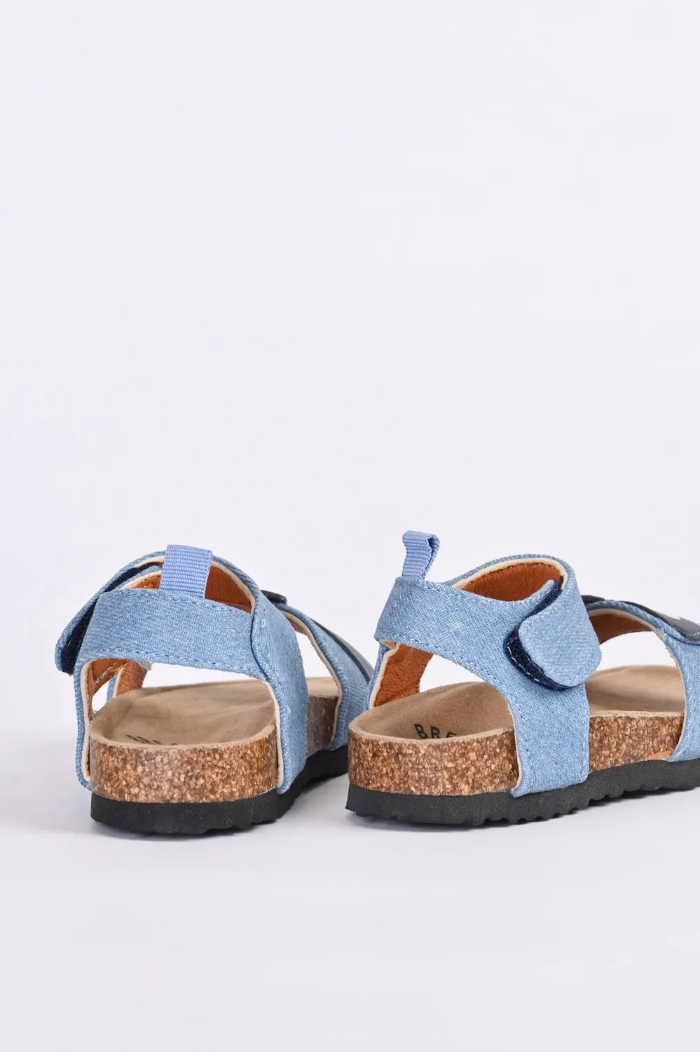 BOYS DENIM SHARK SANDALS