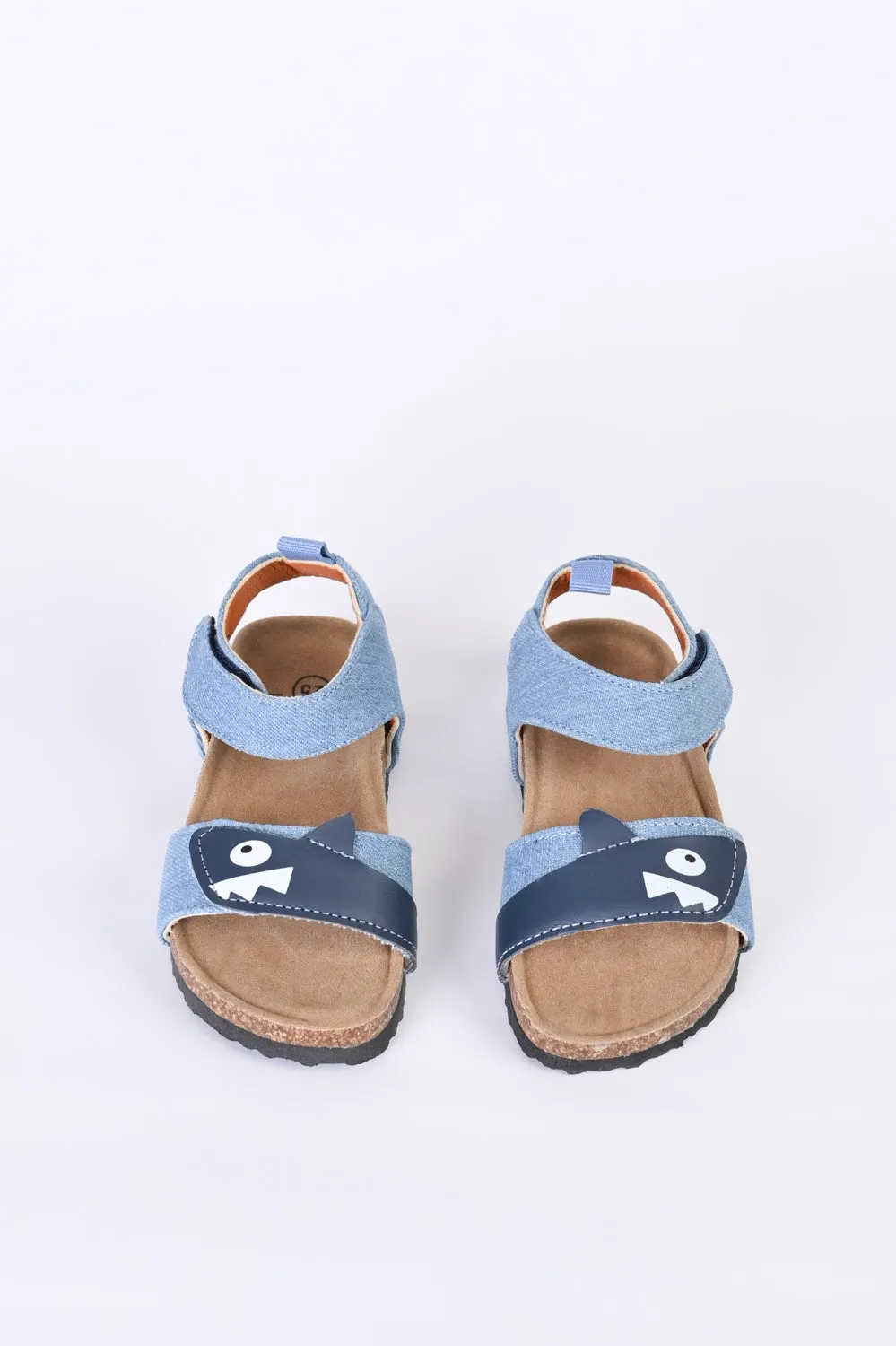 BOYS DENIM SHARK SANDALS