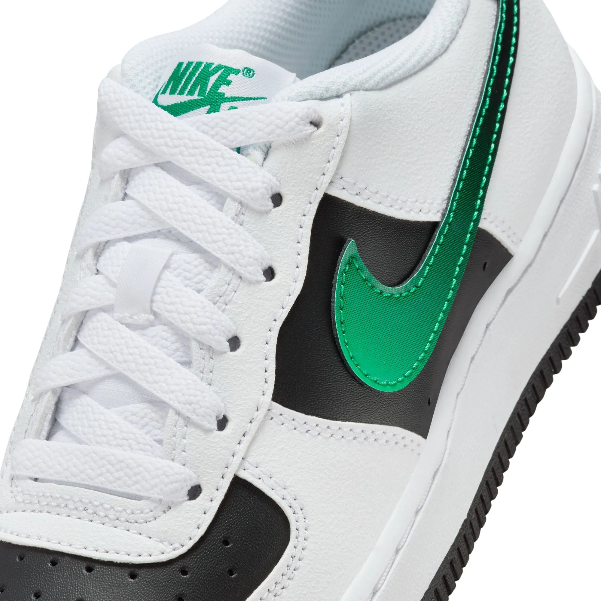 Boys Grade School Air Force 1 LV8 2 WHITE/STADIUM GREEN-BLACK-MALACHITE fz4353-100