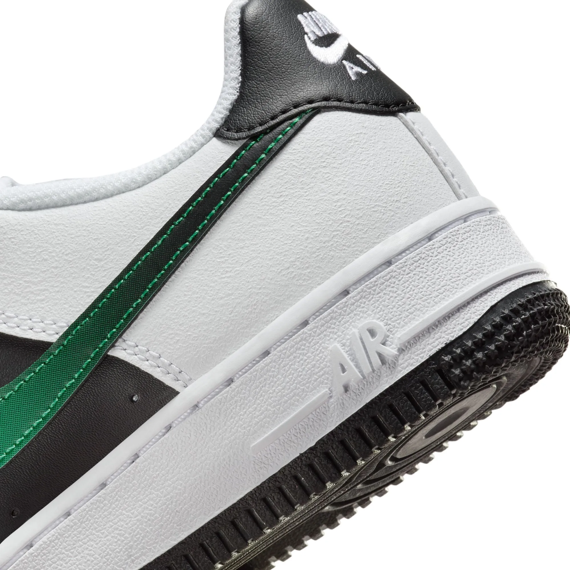 Boys Grade School Air Force 1 LV8 2 WHITE/STADIUM GREEN-BLACK-MALACHITE fz4353-100