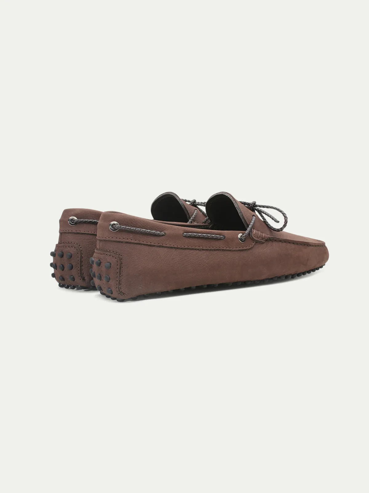 Brown Nubuck Driving Shoes