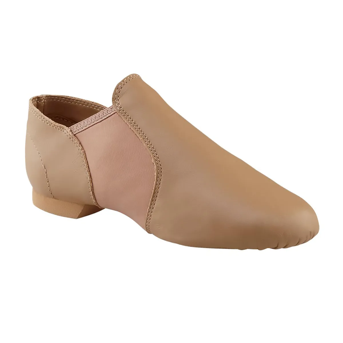 Capezio E-Series Jazz Slip On Jazz Shoes - Caramel