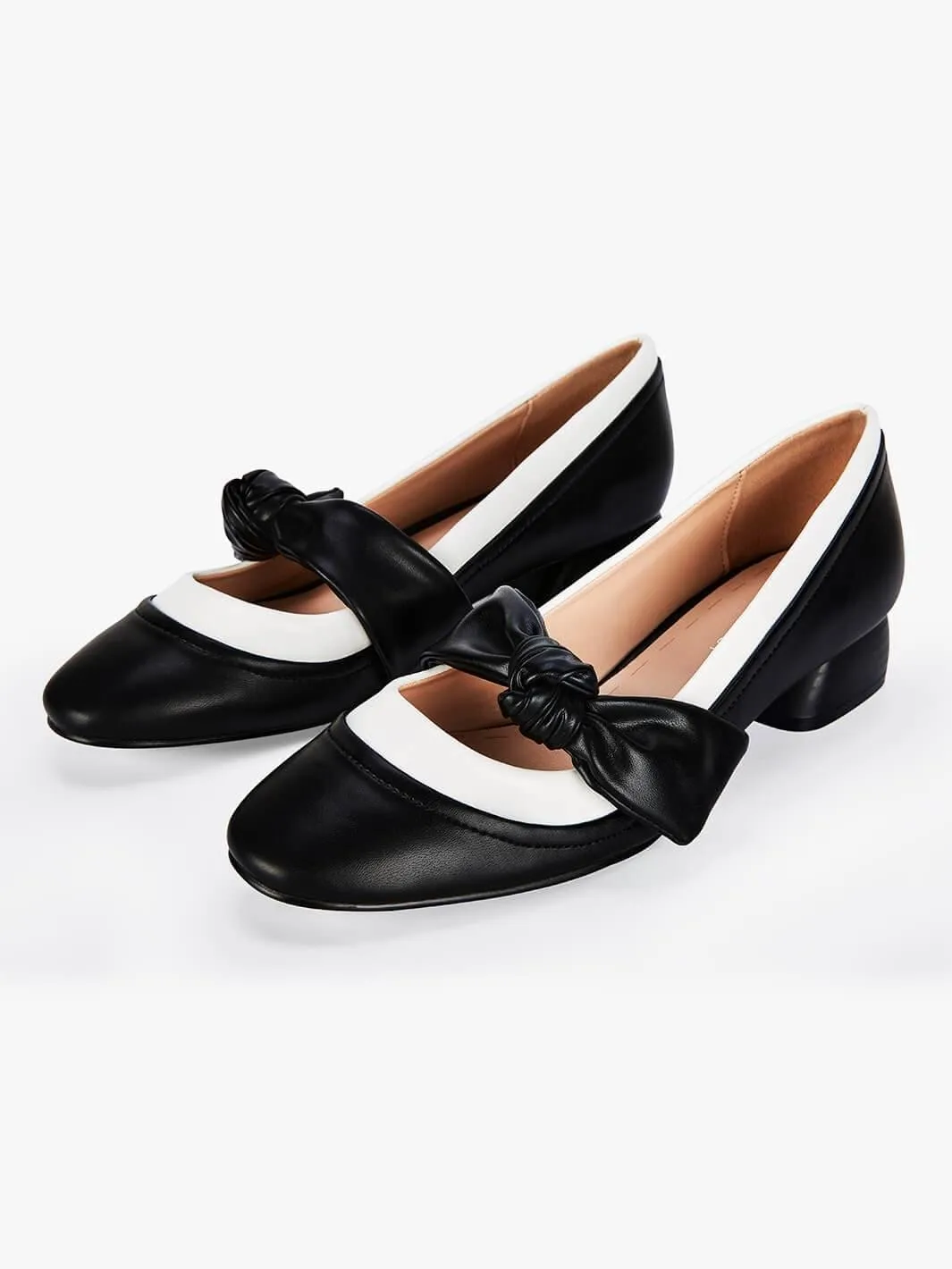 Cara retro bow shoes