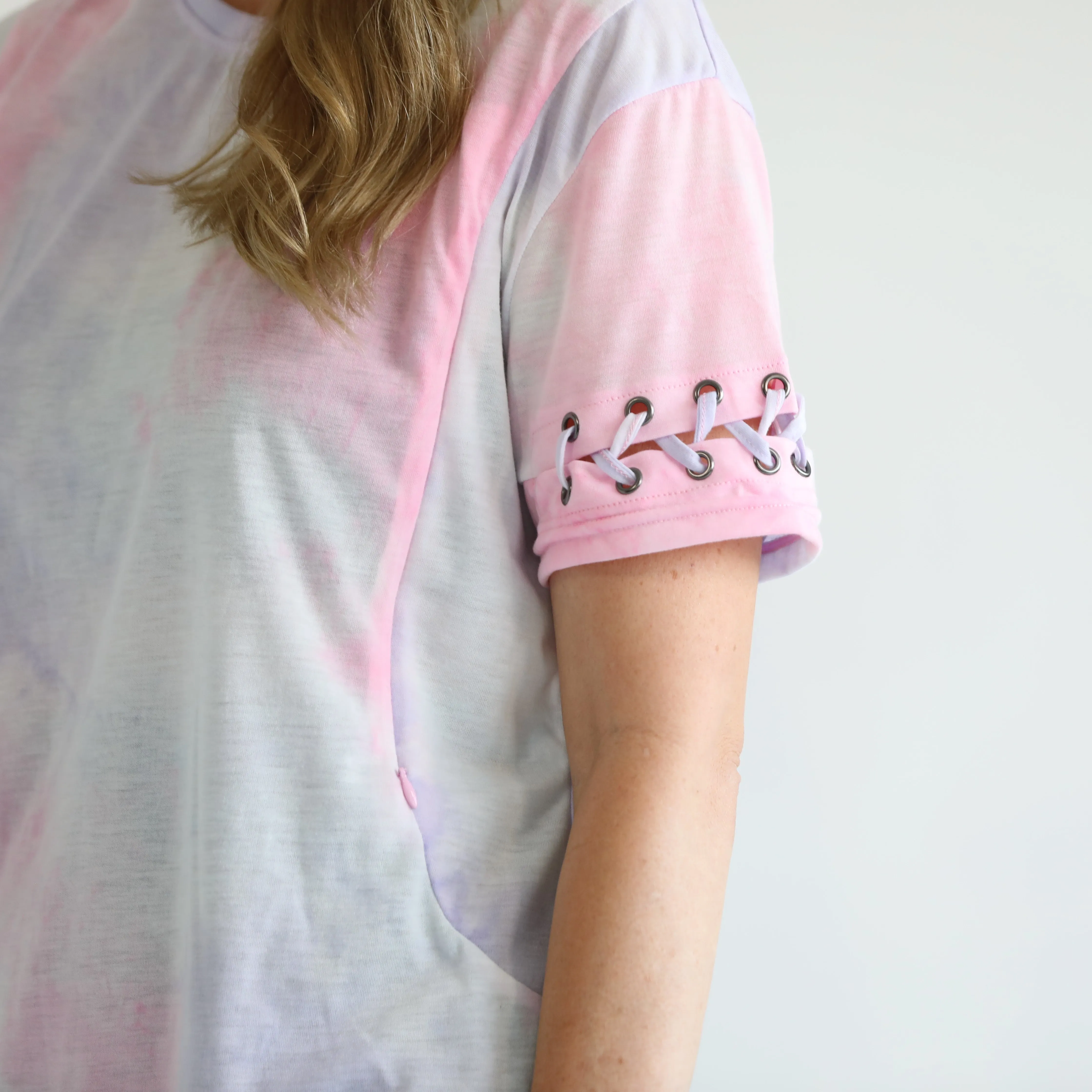 Casual Nursing T-Shirt (Pink Sand)