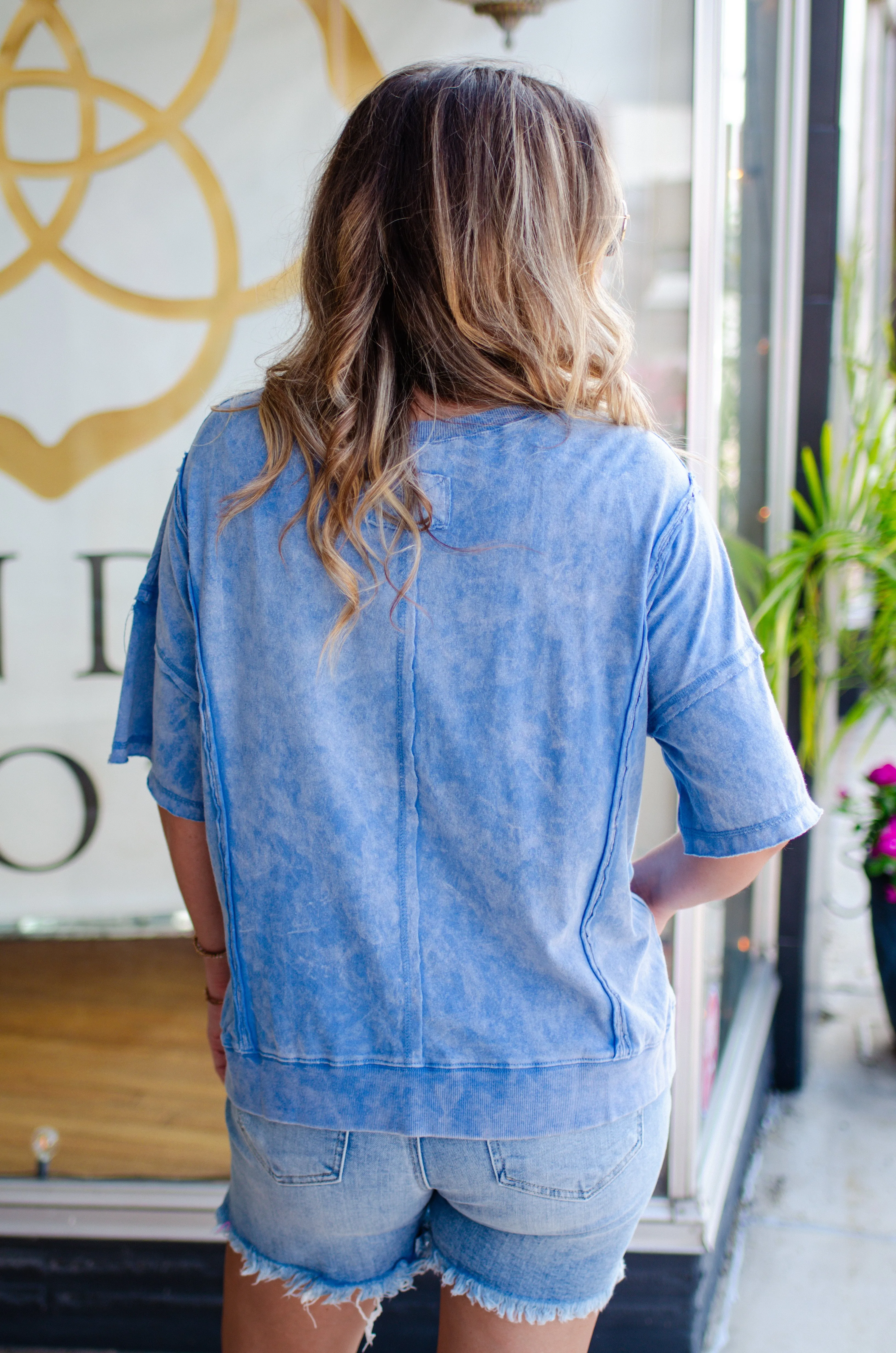 Casual Vibes Top in Denim