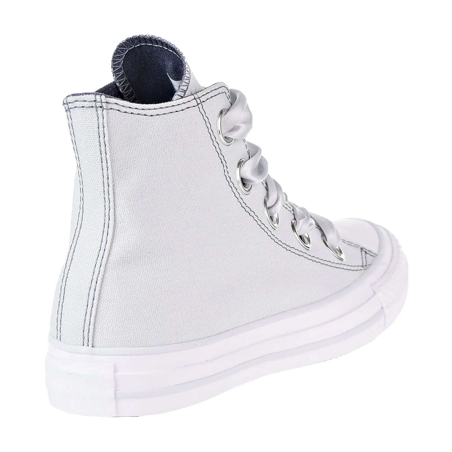 Converse Big Eyelets Hi Women's Shoes Pure Platinum/Light Carbon