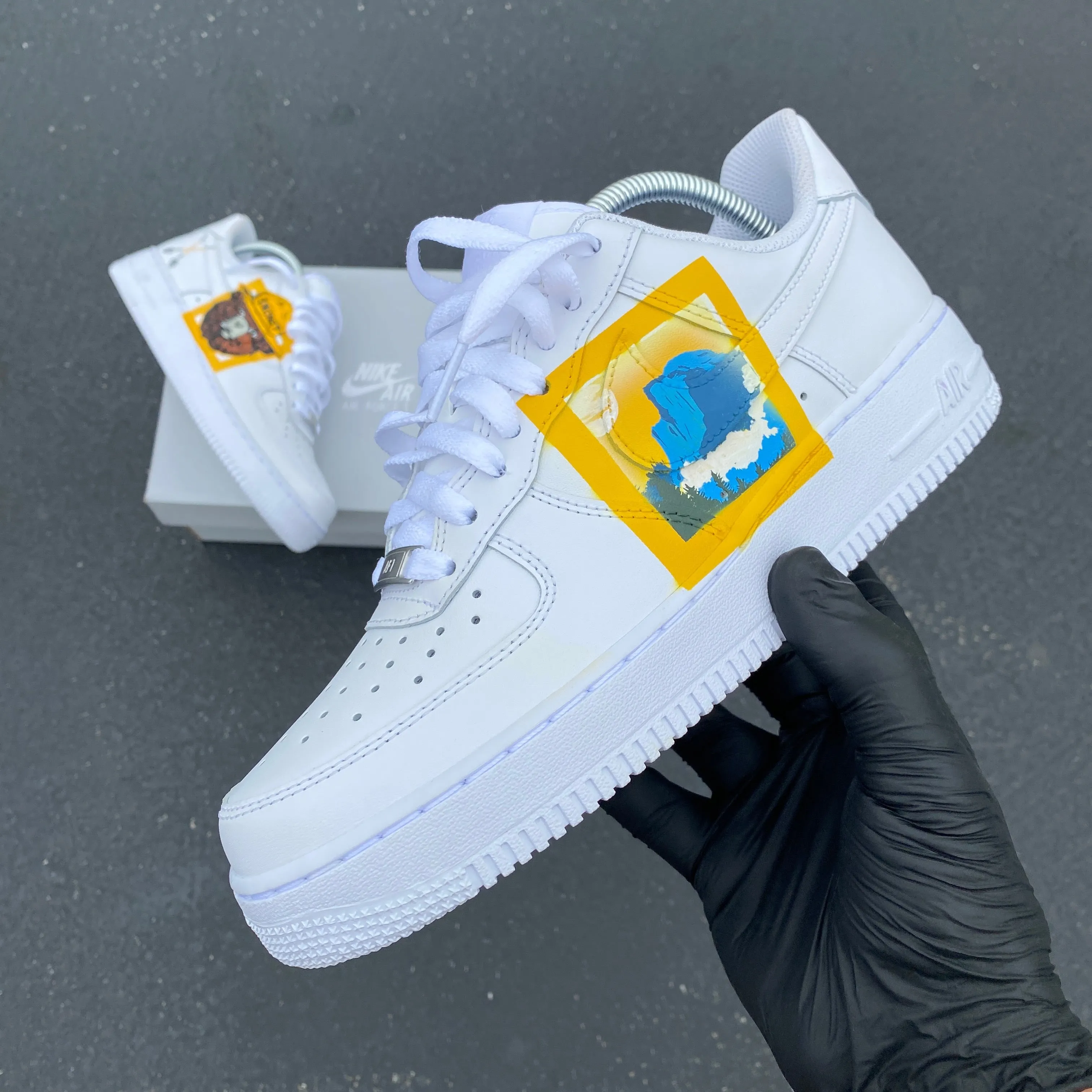 Custom Hand Painted Smokey the Bear Nike Air Force 1