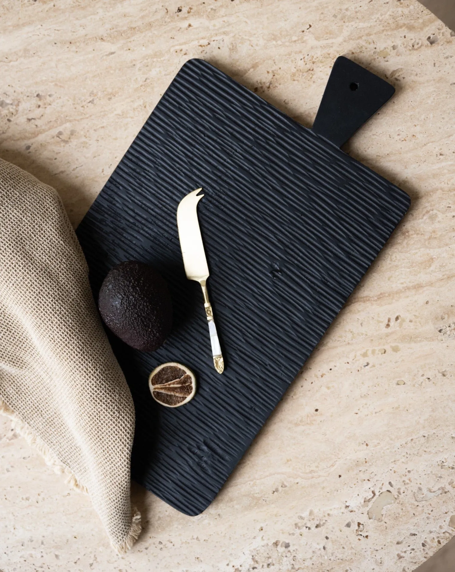 Cutting Board Rib Black