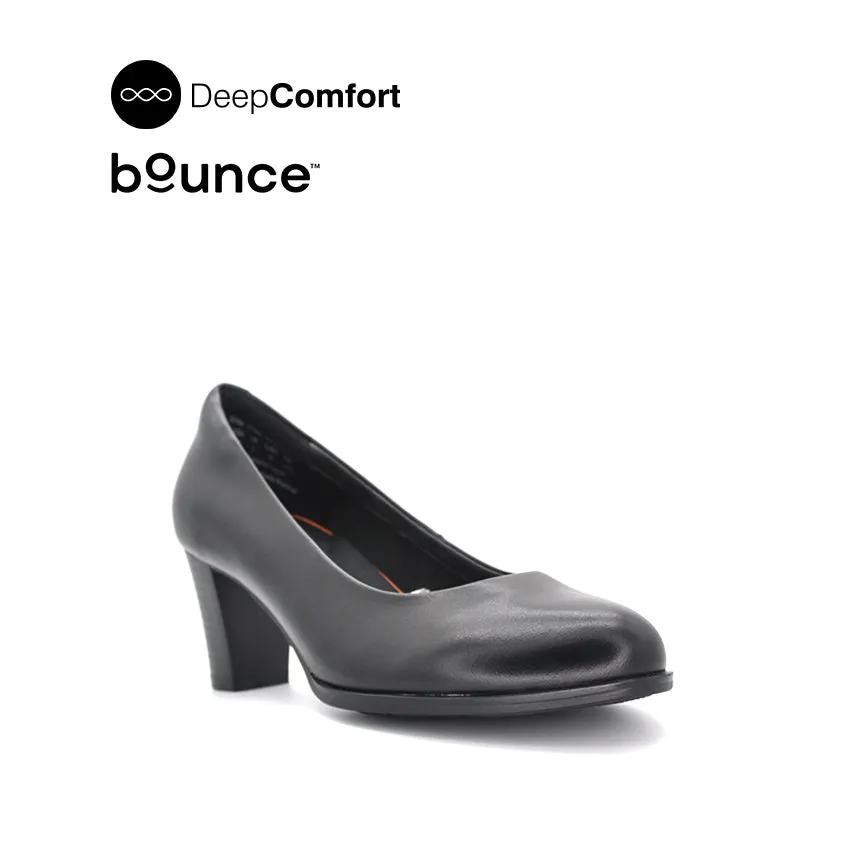 Drixie Pump Women's Shoes - Black Leather