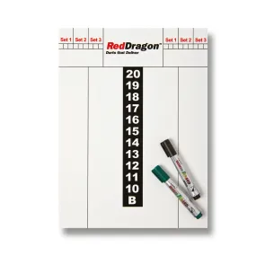 Dry Wipe Score Board by Red Dragon