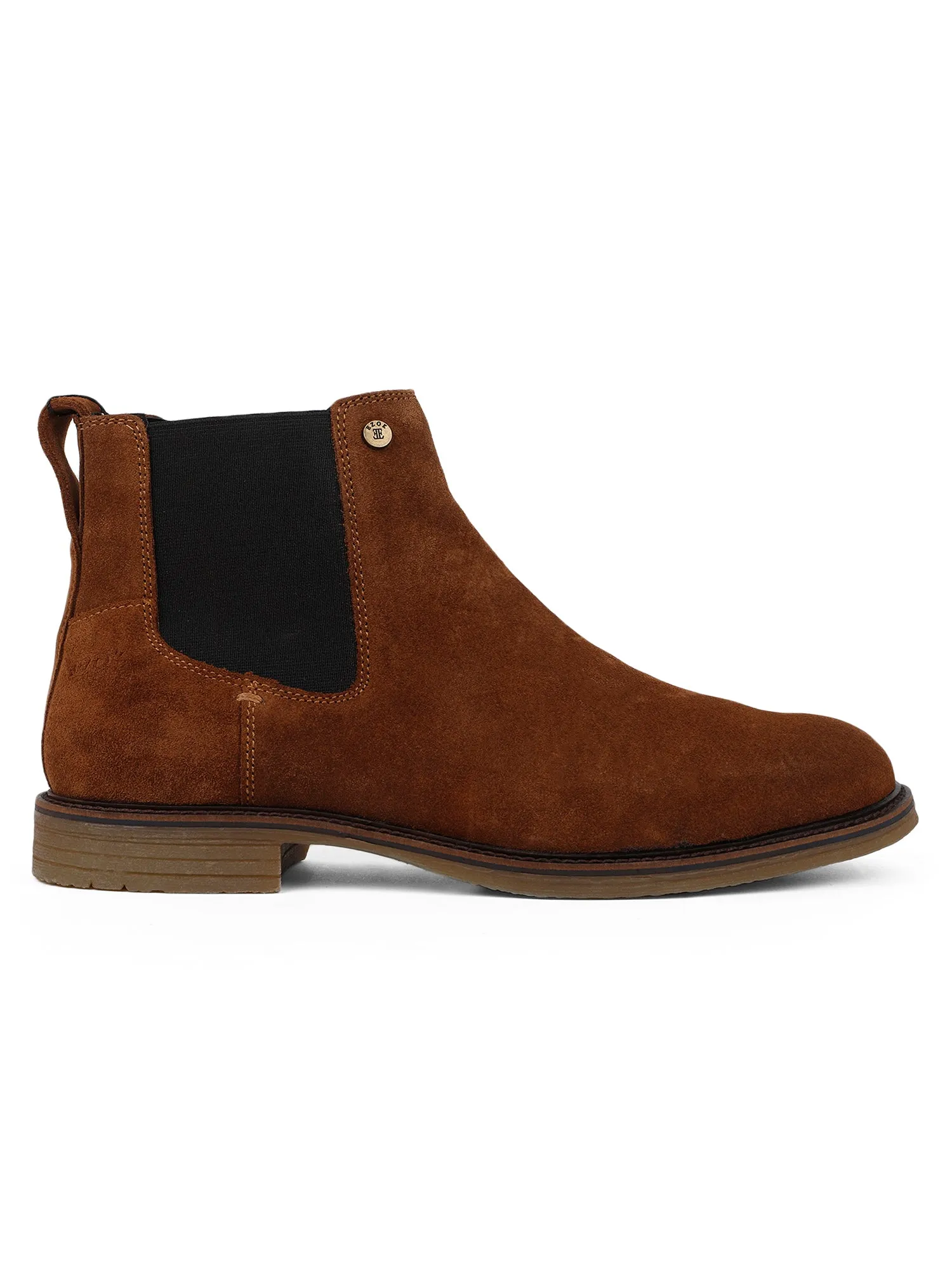 Ezok Stan Casual Brown Chelsea Boots for Men