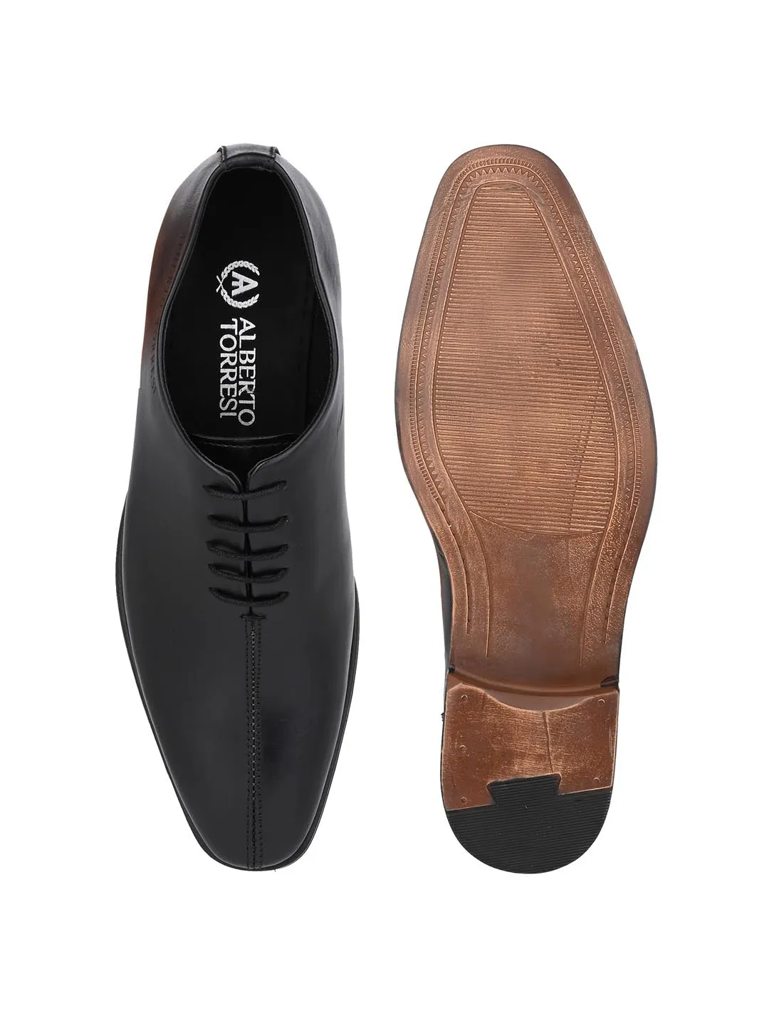 Genuine Leather Lightweight Branded Sole Toecap Formal shoes