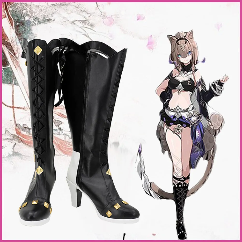 Honkai Impact 3rd Pardofelis Cosplay Shoes Boots Halloween Costumes Accessory Custom Made