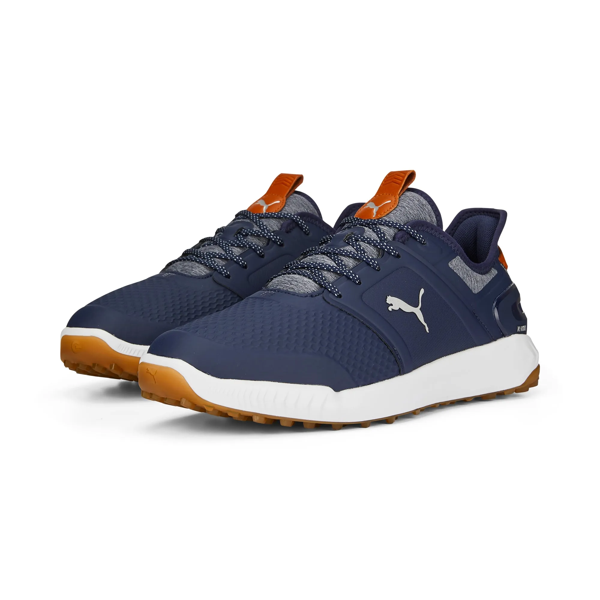 IGNITE ELEVATE Wide Spikeless Golf Shoes | Puma Navy / Puma Silver