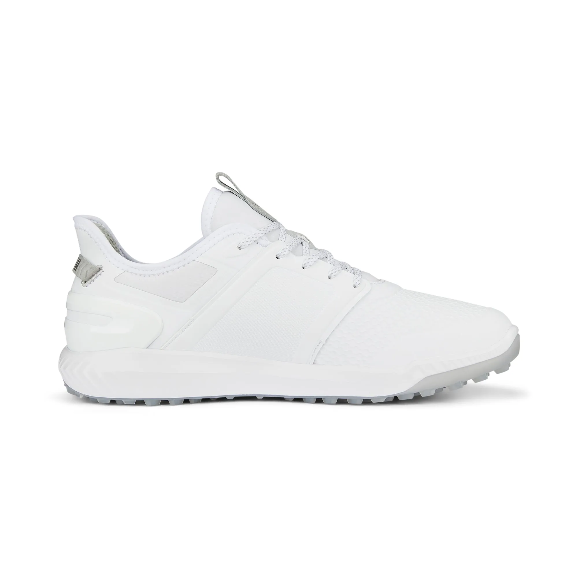 IGNITE ELEVATE Wide Spikeless Golf Shoes | Puma White / Puma Silver