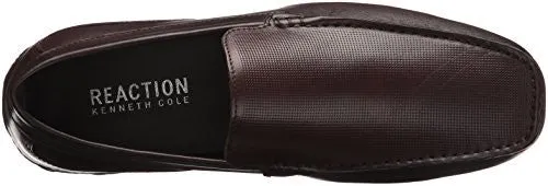 KENNETH COLE REACTION MEN'S MAKE A TOAST SLIP-ON LOAFER, DARK BROWN, 9.5 M US