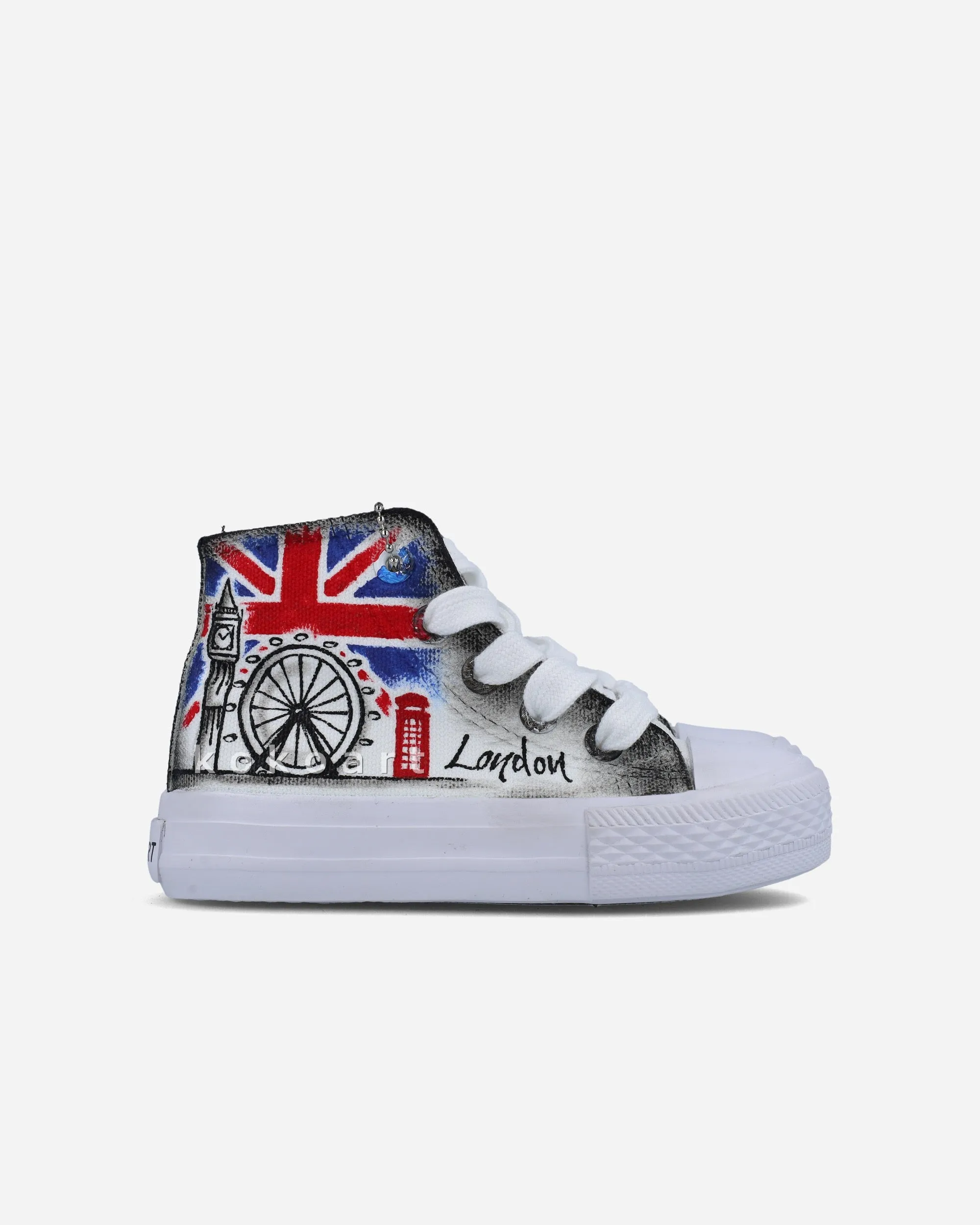 London Skyline Hand Painted Shoes