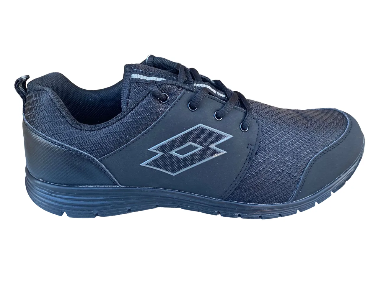 Lotto Easy Zest II Mens Black-Grey Walking Shoes - Comfortable and Stylish Footwear for Everyday Use