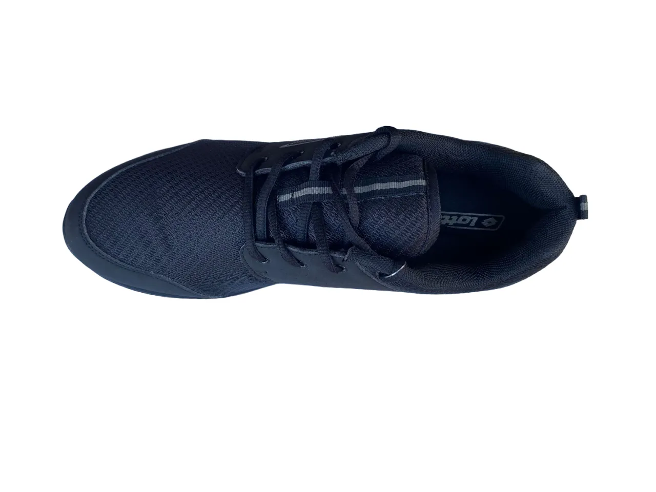 Lotto Easy Zest II Mens Black-Grey Walking Shoes - Comfortable and Stylish Footwear for Everyday Use