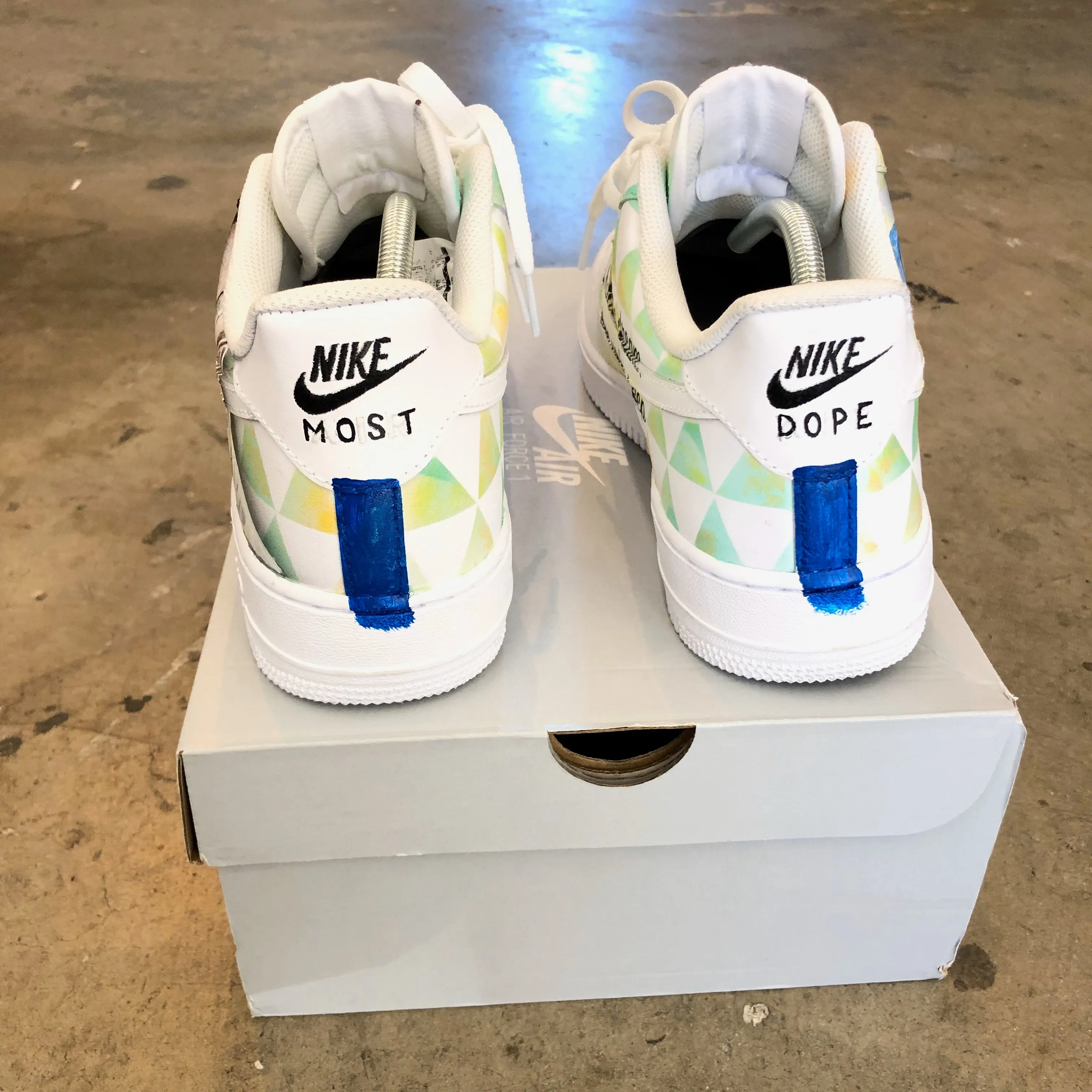 Mac Miller - Memorial of Malcom McCormick Nike Air Force 1s