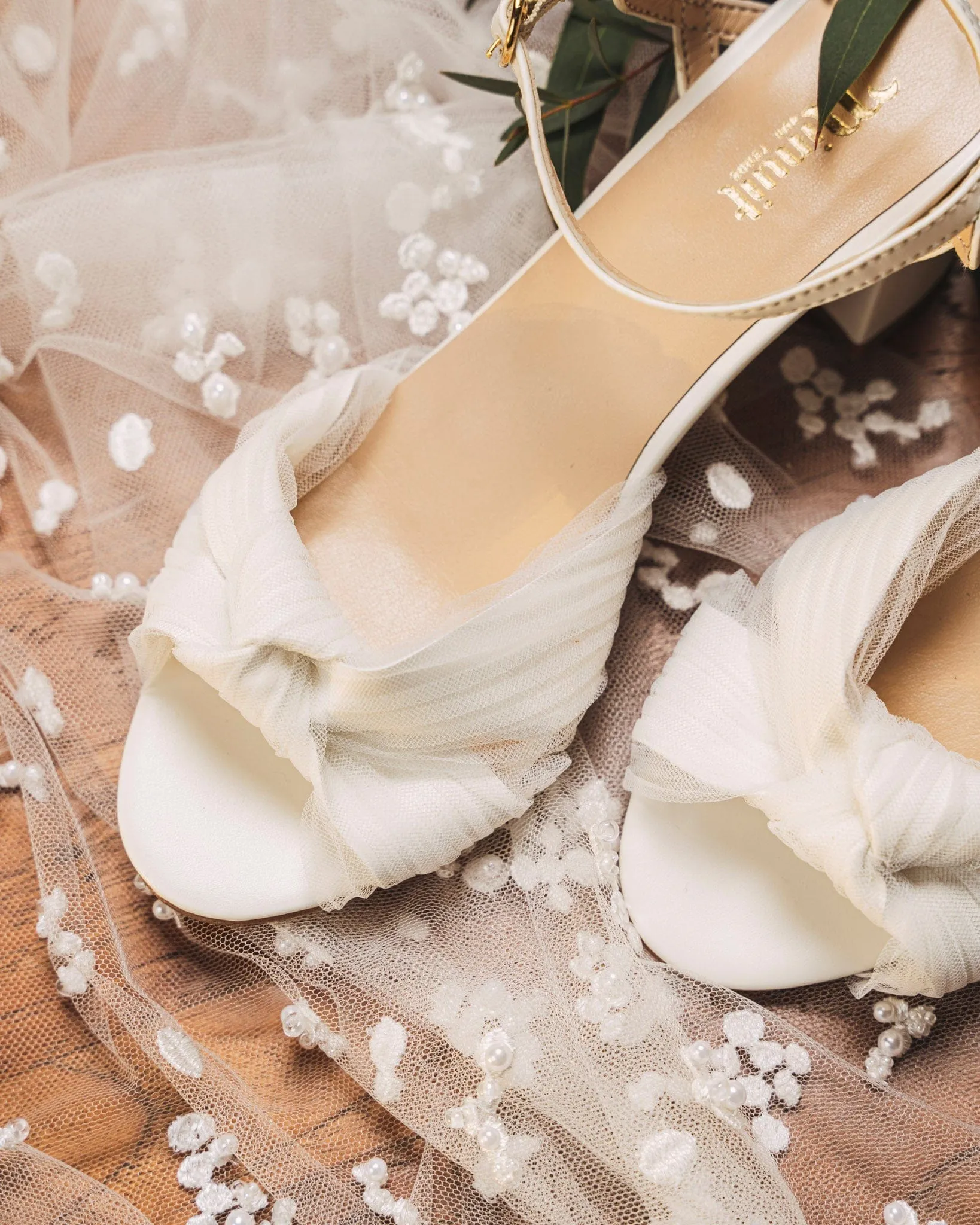 Marquise Vegan Upcycled Tulle Heels | Couture