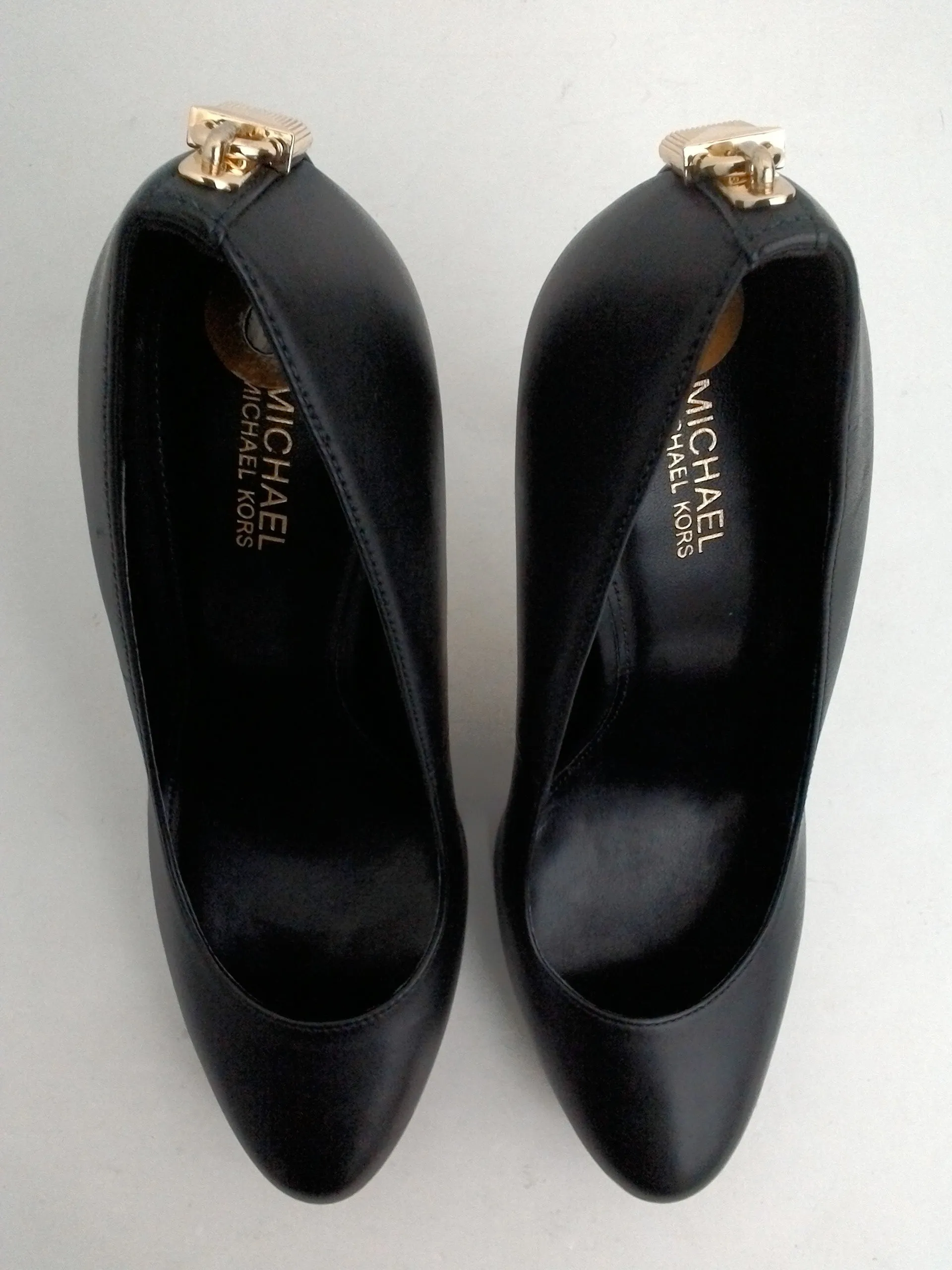 Michael Kors Women's Black Leather Heels Size 6 M