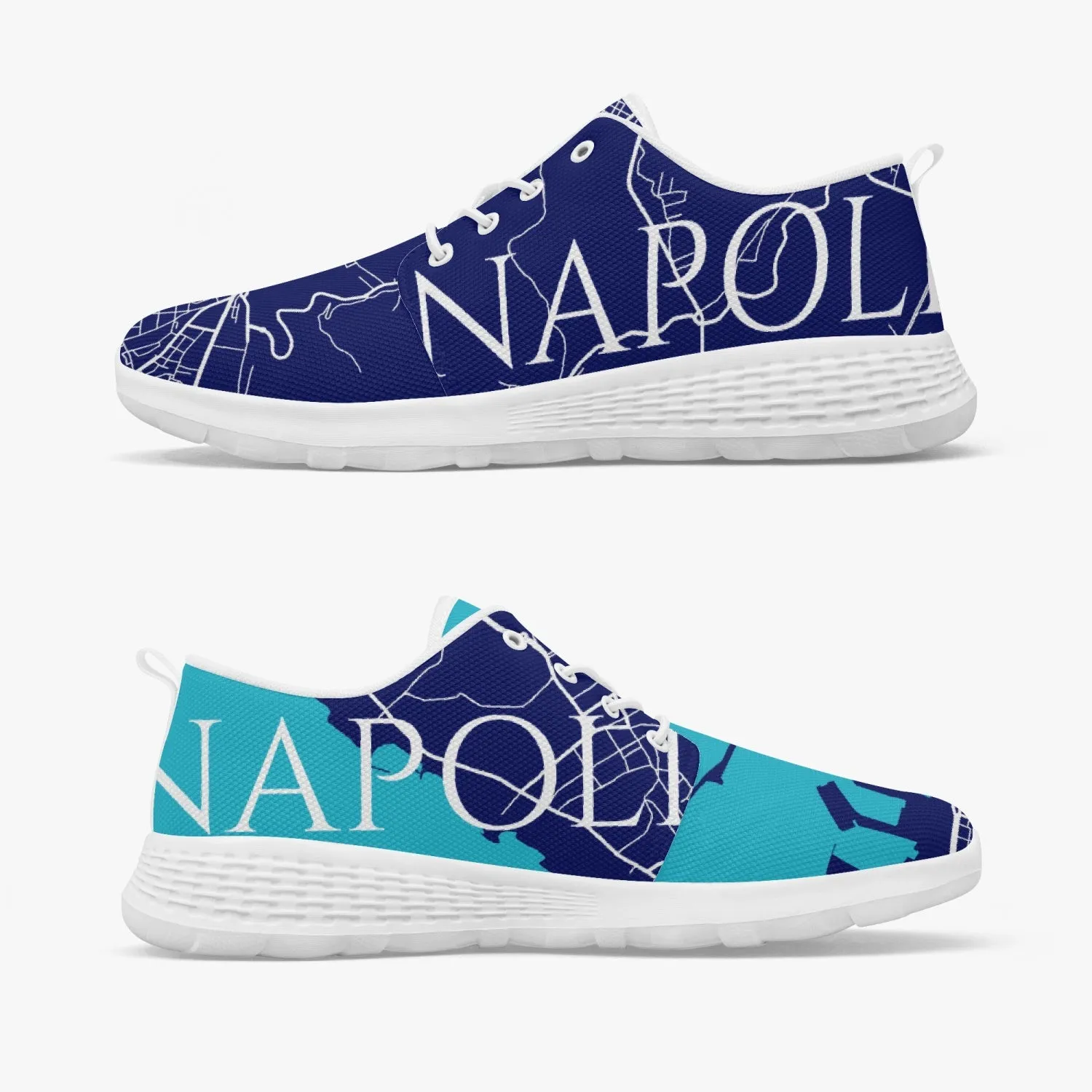 Napoli City Map Running Shoes - men's /women's sizes