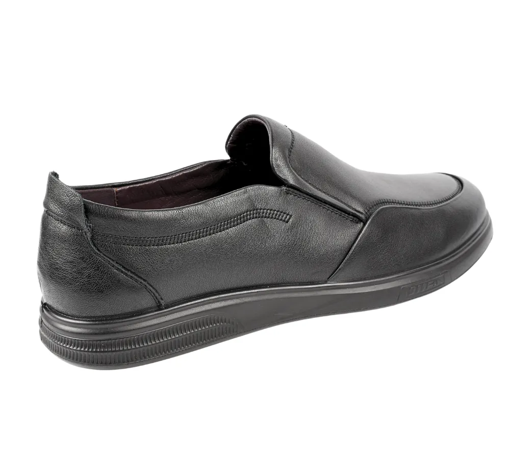 Pantofi casual, barbati, MELS, 888160T negru, piele naturala