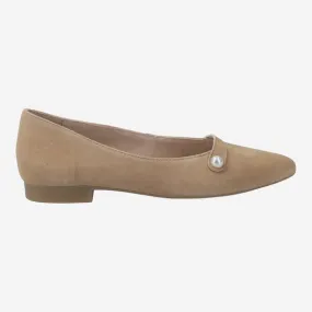 PAUL GREEN SUEDE BALLERINA 1066-035