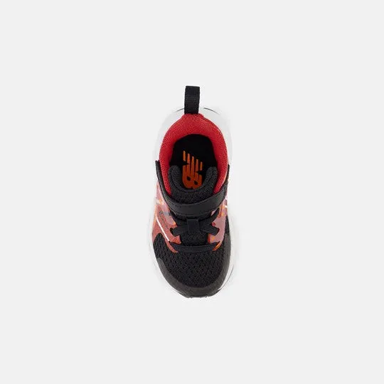 Rave Run v2 Kid's Athletic Trainer - Black/True Red/Blaze Orange