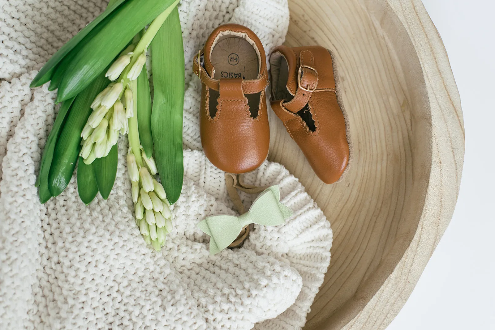 Soft-Sole Leather Mary Jane Moccasins - TAWNY