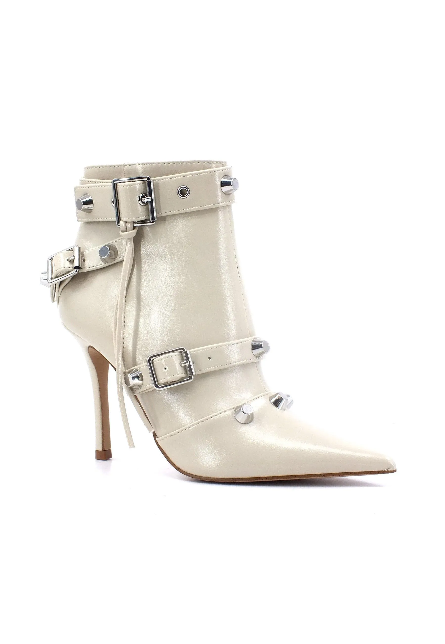 STEVE MADDEN Fortitude Stivaletto Tronchetto Donna Bone Bianco FORT10S1