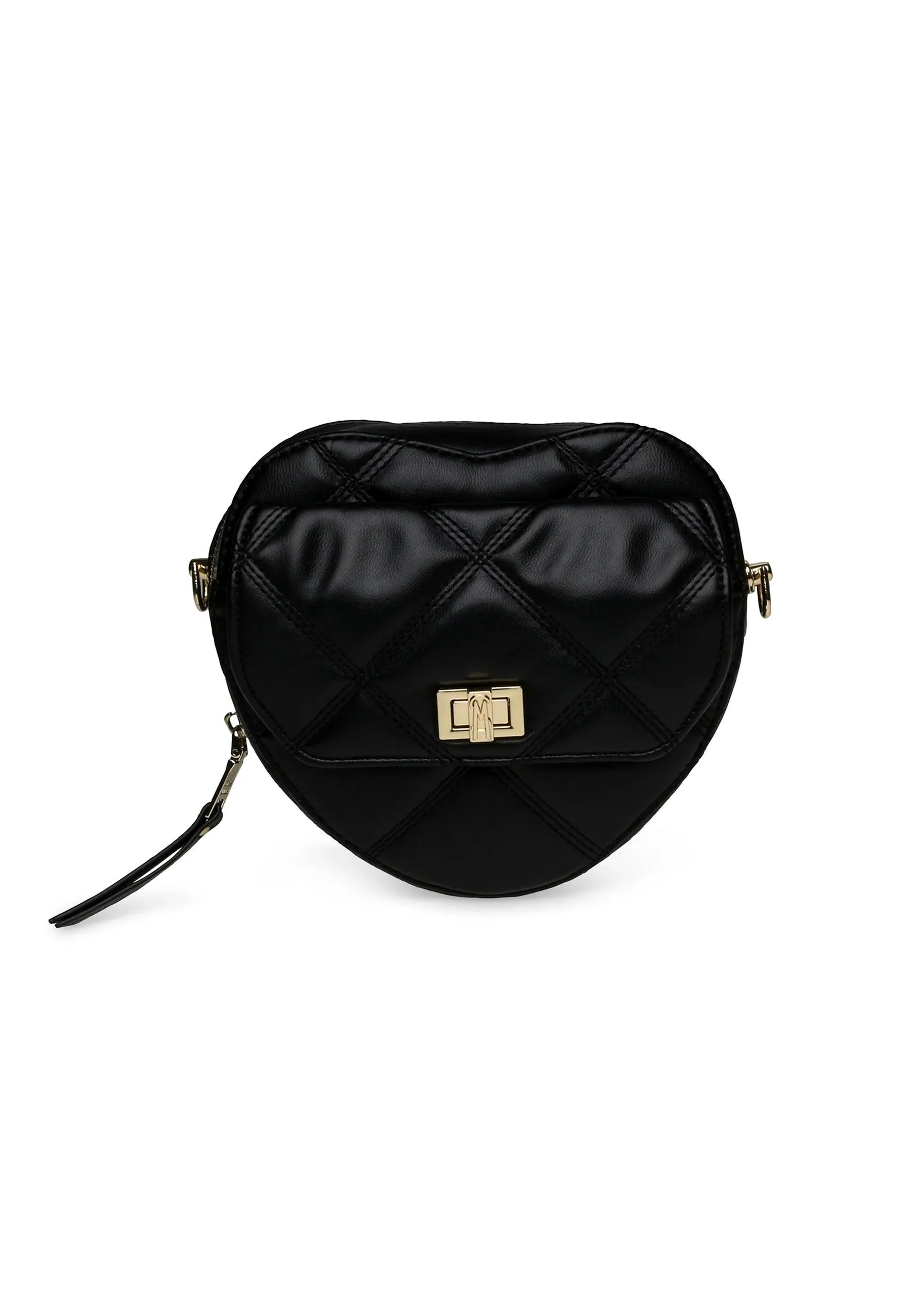 STEVE MADDEN Tracolla Crossbody Black Gold BHEART