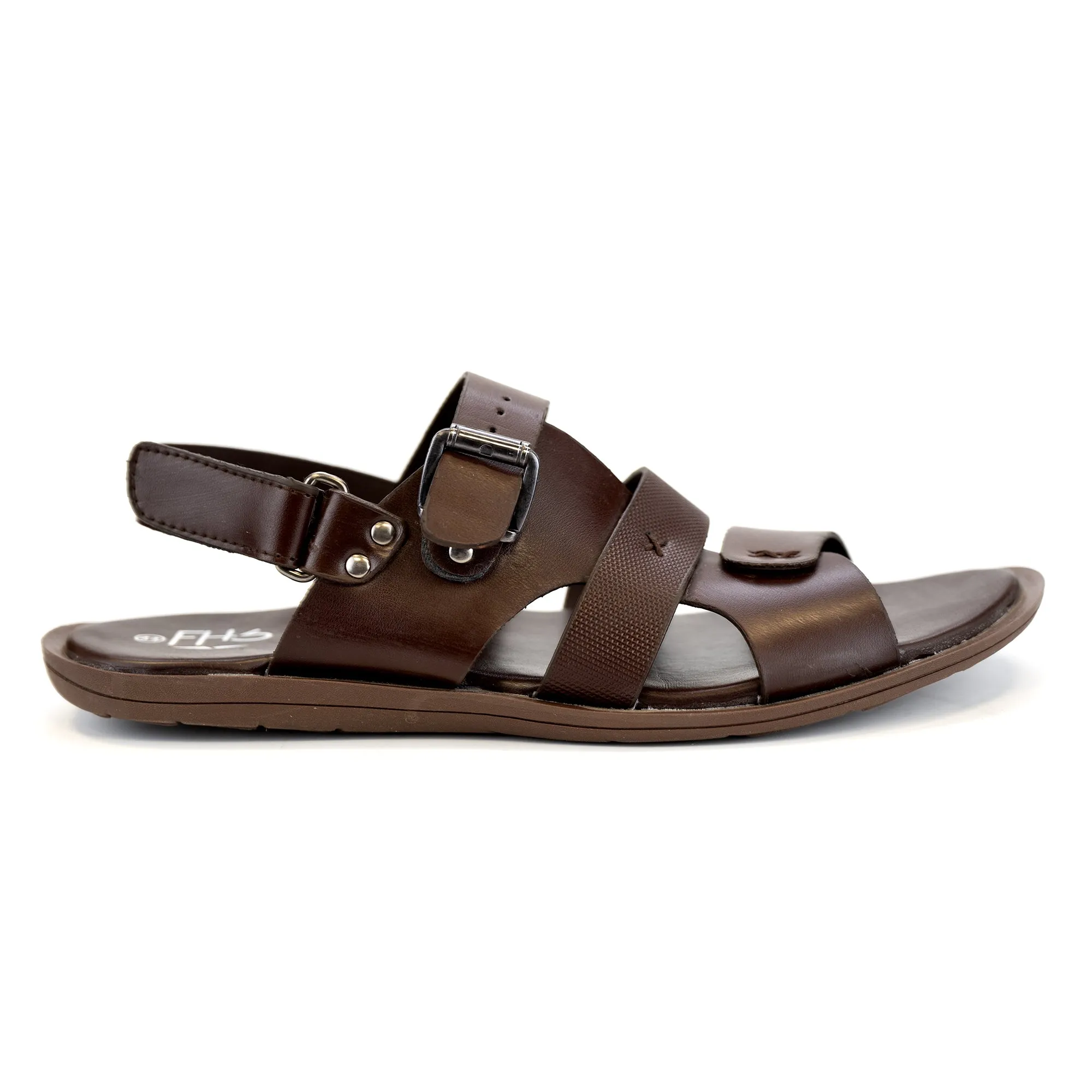 Strapped Sandals-Brown