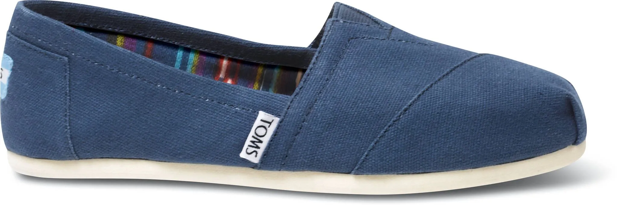 TOMS Navy Canvas Classic Slip-ons