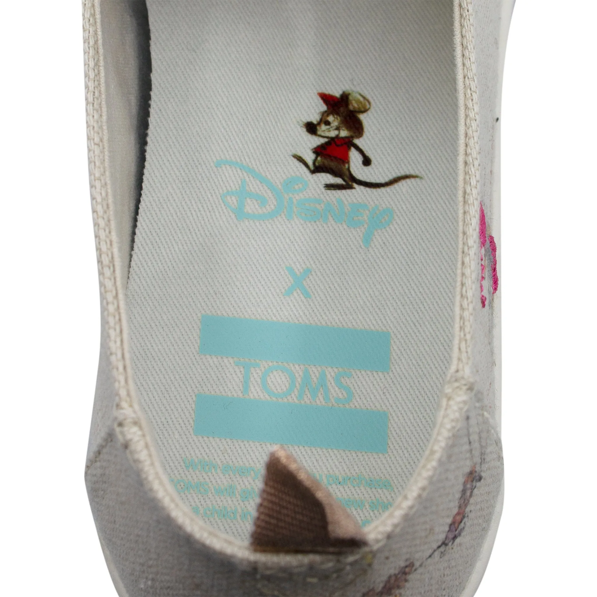 Toms x Disney Deconstructed Alpargata Gus & Jaq Slip On Womens Shoes 10012724