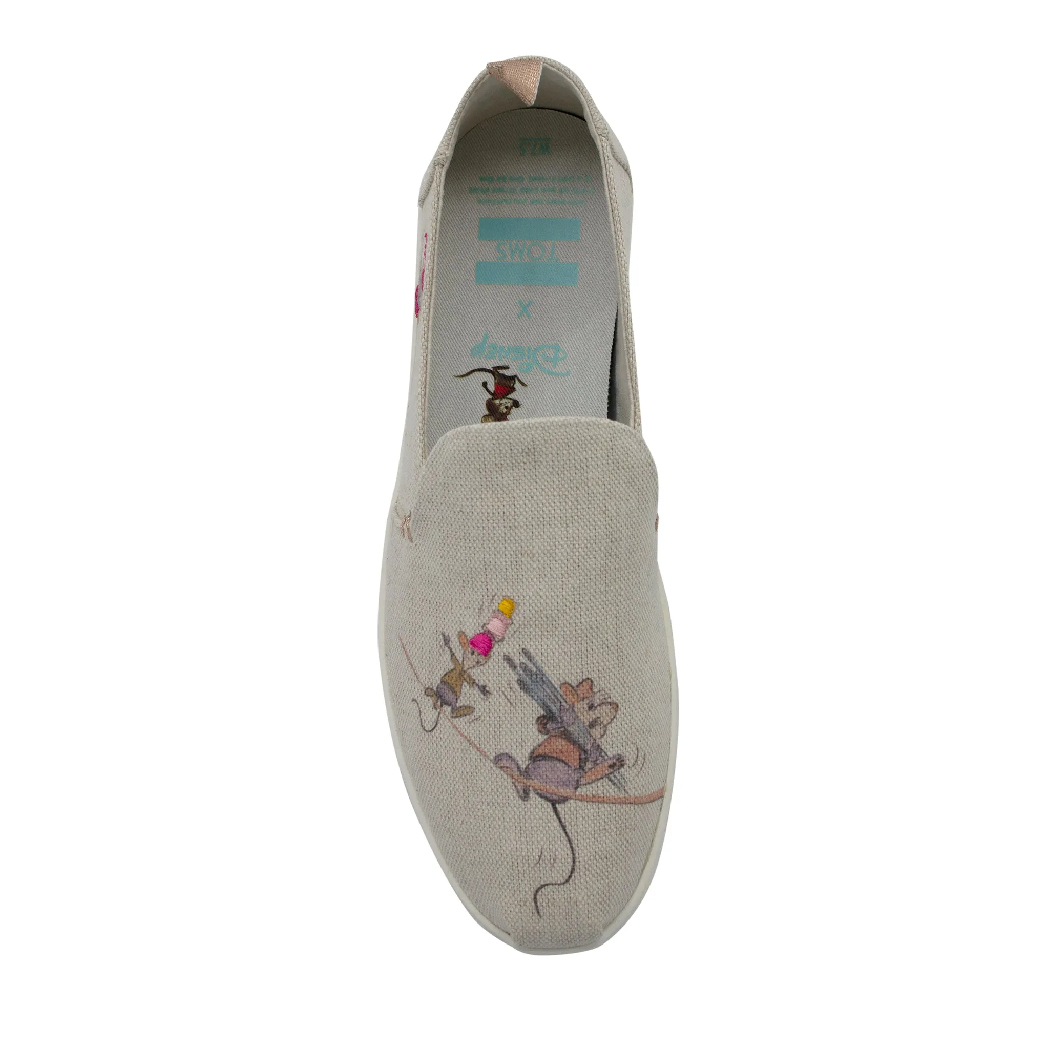 Toms x Disney Deconstructed Alpargata Gus & Jaq Slip On Womens Shoes 10012724