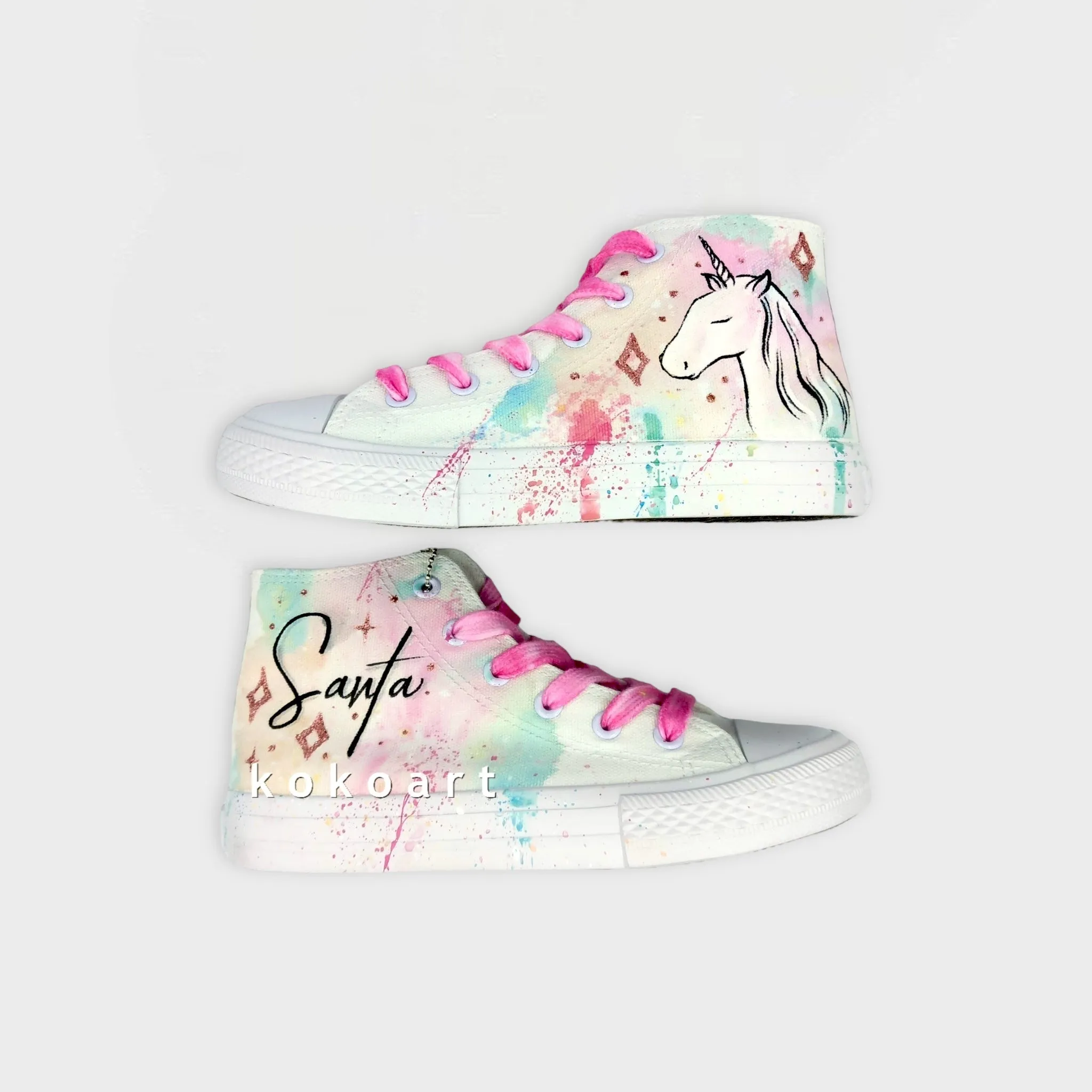 Unicorn Hand Painted Shoes